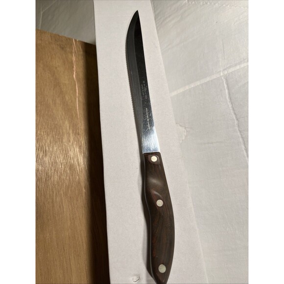 VTG Cutco NO. 1023  Knife 9" Blade Brown Swirl Handle MADE IN USA - Picture 1 of 3
